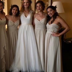 BRIDESMAID dress - Alfred Angelo / Nude